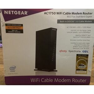Netgear AC1750 WiFi Cable‎ Modem Router (C6300)